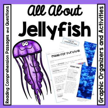 Preview of JELLYFISH Summer Reading Comprehension with Nonfiction Text Features