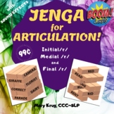 JENGA for ARTICULATION- 9 Games**Initial, Medial, and Fina