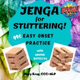 JENGA for STUTTERING! Easy Onset Practice BOOM Cards