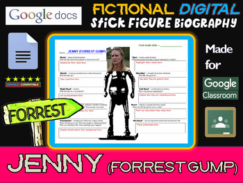 Preview of JENNY (FORREST GUMP) - Fictional Digital Stick Figure Research Activity