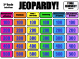 JEOPARDY - 3rd Grade Math - End of Year