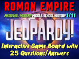 JEOPARDY! Roman Empire Review Game - 25 questions/answers