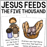 JESUS FEEDS THE FIVE THOUSAND Bible Story Posters | Sunday