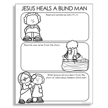 Jesus Heals The Blind Teaching Resources | TPT