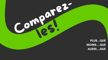Preview of JEU de COMPARAISONS - moins...que / aussi...que / plus...que