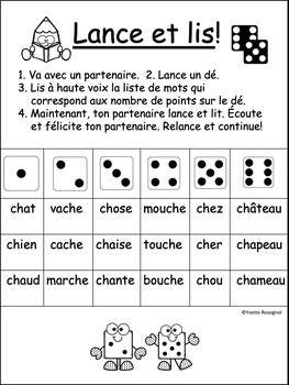 Jeux De Mots Frequents Pour Le Son Ch French Phonics Games With Sight Words