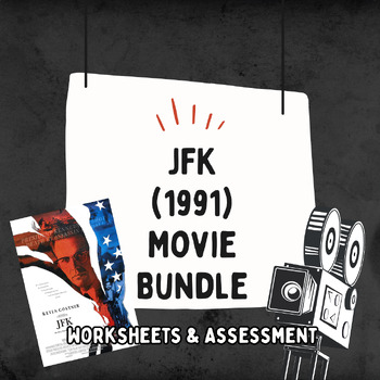 Preview of JFK (1991) Movie Bundle (John F. Kennedy) (Worksheet and Multiple Choice Test)