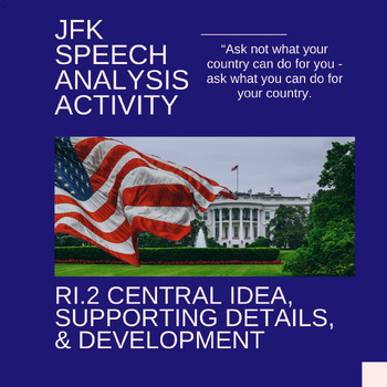 Preview of Central Idea RI.2 - JFK: Kennedy Speech Analysis - Inaugural Address