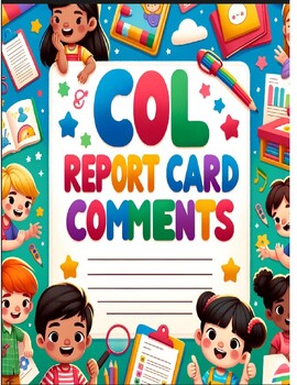 Preview of JK/SK Ontario Students: Communication of Learning Report Card Comments