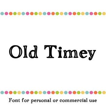 old timey font