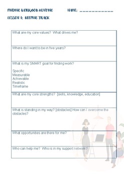 Preview of JOB HUNTING - Student workbook