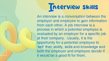 Preview of JOB HUNTING - The interview