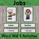 JOBS  - Word Wall Words and Puzzle Activity - Vocabulary