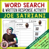JOE SATRIANI Music Word Search and Biography Research Acti