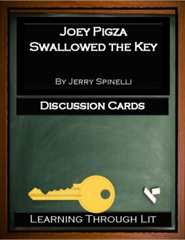 Preview of JOEY PIGZA SWALLOWED THE KEY Discussion Cards (Answer Key Included)