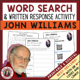 JOHN WILLIAMS Music Word Search and Biography Research Act