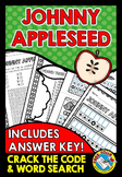 JOHNNY APPLESEED ACTIVITY WORD SEARCH CRACK THE CODE GAME 