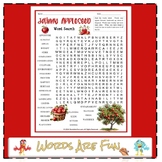 JOHNNY APPLESEED Word Search Puzzle Handout Fun Activity