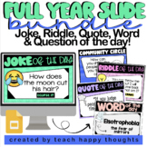 WORD JOKE RIDDLE QUOTES & COMMUNITY CIRCLE Question of the