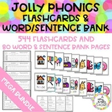 JOLLY PHONICS ALL SETS (1-7) Flashcards and word-sentence 