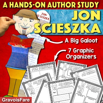 Preview of JON SCIESZKA AUTHOR STUDY: Activity, Graphic Organizers -- Stinky Cheese Man