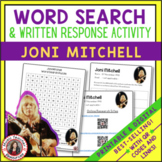 JONI MITCHELL Music Word Search and Biography Research Act