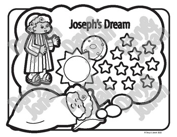 joseph dreams coloring pages