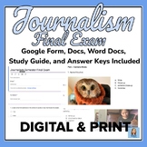 JOURNALISM EXAM in Google Forms and Word Docs