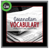 JOURNALISM VOCABULARY, quiz, advanced, newspaper