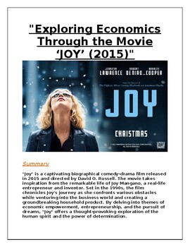 Preview of JOY (2015) -- Economics Through Film [Entrepreneurship, Market Demand]