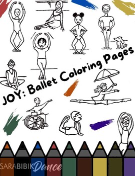 Preview of JOY: Ballet Coloring Pages