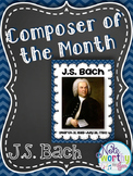 JS Bach Composer of the Month Bulletin Board {Video Links}