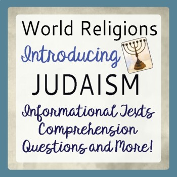 Preview of JUDAISM World Religions Informational Texts, Activities PRINT and EASEL