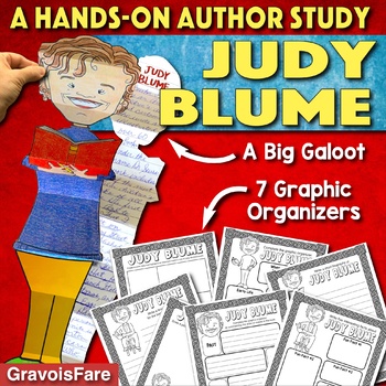 Preview of JUDY BLUME AUTHOR STUDY: Activity, Graphic Organizers, Bulletin Board