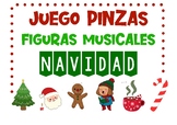 JUEGO PINZAS FIGURAS MUSICALES NAVIDAD