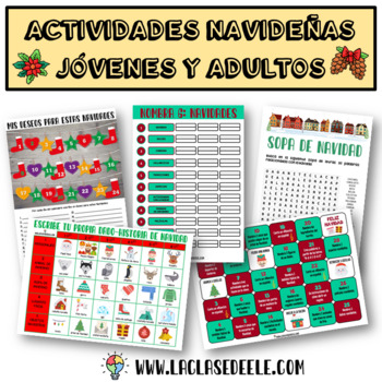 Preview of JUEGOS Y ACTIVIDADES NAVIDEÑAS PARA JÓVENES Y ADULTOS