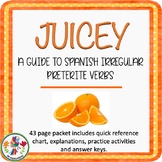 JUICEY Spanish Irregular Preterite Activities & Assessment Packet