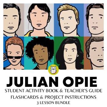 Preview of JULIAN OPIE PORTRAIT PROJECT WITH ACTIVITY BOOK AND LESSON PLANS