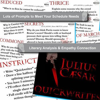 Julius caesar essay prompts