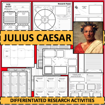 Preview of JULIUS CAESAR Roman Leader Biographical Biography Research