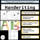 JUMBO Guided Handwriting Practice Sheets -**pairs with Pho