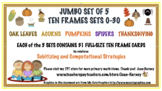 JUMBO SET (155 cards) AUTUMN/FALL TEN FRAMES 0-30