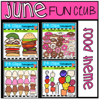 JUNE FUN CLUB (P4 Clips Trioriginals) FOOD CLIP ART