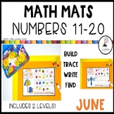 JUNE Math Mats Numbers 11 to 20 | Summer Counting Teen Activity