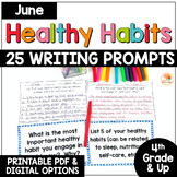 JUNE Social-Emotional Learning Daily Writing Prompts: Heal