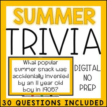 June Summer Trivia Distance Learning By The Limitless Classroom