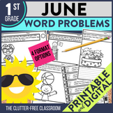 JUNE WORD PROBLEMS Math 1st Grade First Activities Workshe