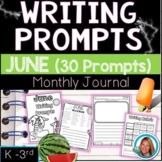 JUNE Writing Prompts Journal K-3