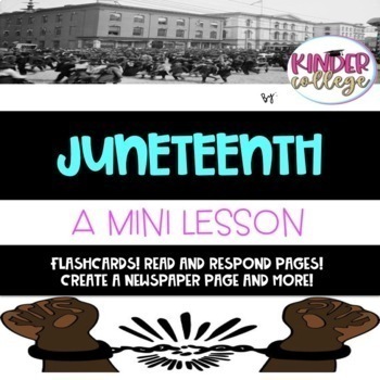 Preview of Black History Month JUNETEENTH- Distance Learning