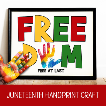 Preview of JUNETEENTH HANDPRINT ART, ANTI RACISM ACTIVITY, DIVERSITY & INCLUSION CRAFT, MLK